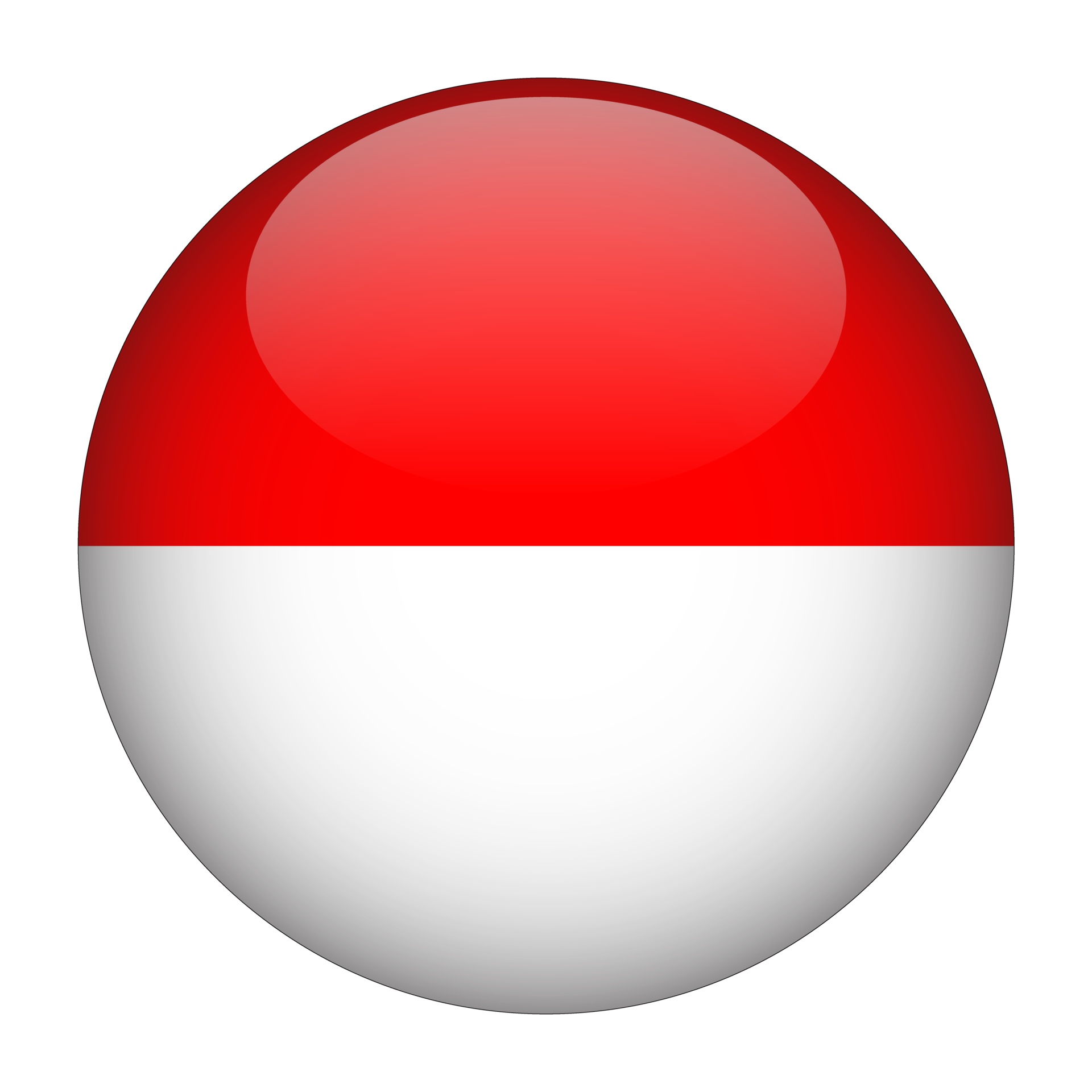 indonesia round flag